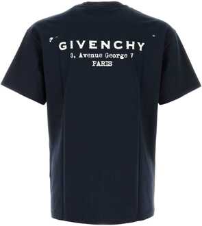 Givenchy Logo T-shirt Donkerblauw - L