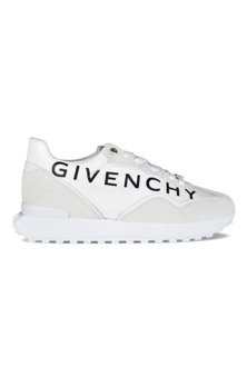 Givenchy Luxe leren sneakers met amandelvormigeeus Givenchy , White , Heren - 45 EU