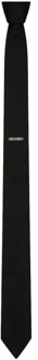 Givenchy Maak je formele look compleet: Stijlvol zwart en grijs stropdas Givenchy , Black , Heren - ONE Size