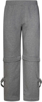 Givenchy Modulaire grijze broek met afneembare onderkant en bretels Givenchy , Gray , Heren - M,S