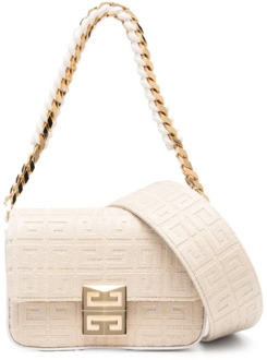 Givenchy Monogram Flap Tas Wit Givenchy , White , Dames - ONE Size
