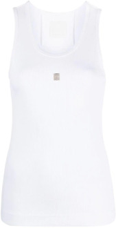 Givenchy Mouwloze Top Givenchy , White , Dames - M,S,Xs