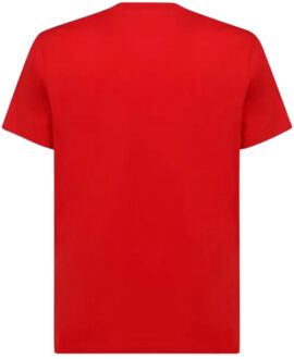 Givenchy Oversized rood T-shirt met gebroken, geborduurd logo van Givenchy - maat