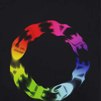 Givenchy Oversized zwart T-shirt met cirkellogo van Givenchy