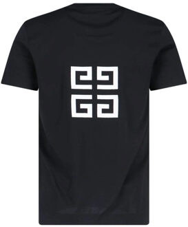 Givenchy Oversized zwart T-shirt met Givenchy-geborduurd logo - maat XS