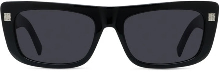 Givenchy Rechthoekige zonnebril met zwart montuur Givenchy , Black , Unisex - ONE Size