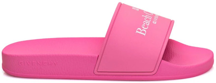 Givenchy Slide Platte Sandalen Givenchy , Pink , Dames - 36 Eu,35 EU