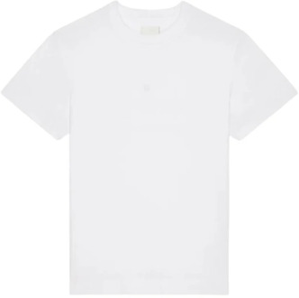 Givenchy Slim Fit T-Shirt van Katoen Givenchy , White , Heren - 2Xl,Xl,L,M,S