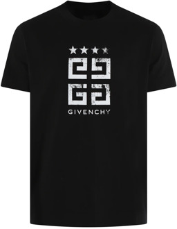 Givenchy Slimfit Logo T-Shirt Zwart Givenchy , Black , Heren - M
