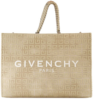 Givenchy Stijlvolle Tote Tas met Geborduurd Logo Givenchy , Yellow , Dames - ONE Size