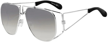 Givenchy Stijlvolle zonnebril met metalen montuur Givenchy , Gray , Dames - 61 MM