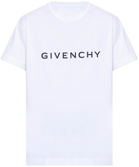 Givenchy T-shirt met logo Givenchy , White , Heren - L,M,S,Xs