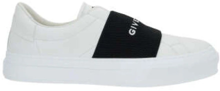Givenchy Witte lage sneakers met elastische band Givenchy , White , Heren - 43 1/2 Eu,45 Eu,43 Eu,42 1/2 Eu,40 1/2 EU