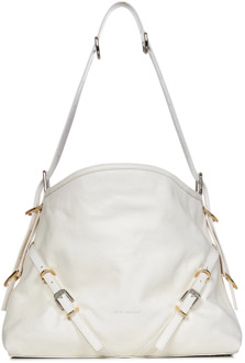 Givenchy Witte Leren Schoudertas met Verstelbare Band Givenchy , White , Dames - ONE Size