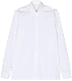 Givenchy Witte Poplin Shirt 4G Motief Givenchy , White , Heren - 2Xl,Xl