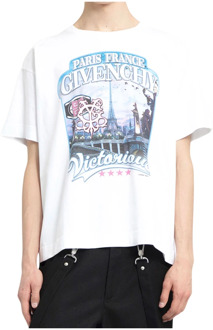 Givenchy World Tour Box Fit T-shirt Givenchy , White , Heren - L