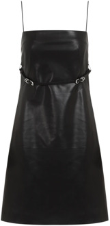 Givenchy Zwart Lamsleren Mini Jurk Givenchy , Black , Dames - XS