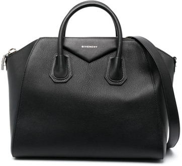 Givenchy Zwarte Antigona Leren Tote Tas Givenchy , Black , Dames - ONE Size