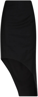 Givenchy Zwarte Asymmetrische Rok Givenchy , Black , Dames - S,Xs