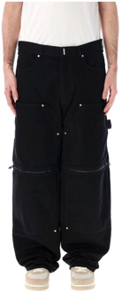 Givenchy Zwarte Cargo Broek voor Heren Givenchy , Black , Heren - W34