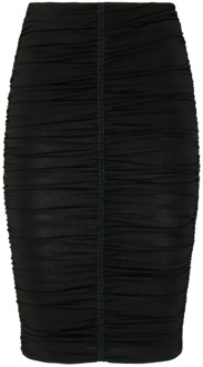 Givenchy Zwarte Gerimpelde Rok Givenchy , Black , Dames - Xs,2Xs