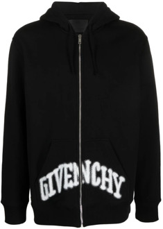Givenchy Zwarte hoodie met Paris Skull print Givenchy , Black , Heren - L,S