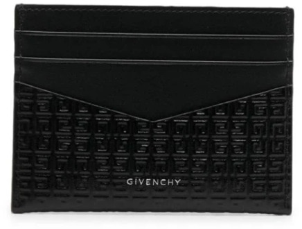 Givenchy Zwarte Kaarthouder Portemonnee Givenchy , Black , Heren - ONE Size