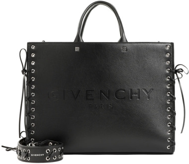 Givenchy Zwarte Medium Tote Tas Givenchy , Black , Dames - ONE Size