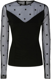 Givenchy Zwarte Overhemden met Stijl Givenchy , Black , Dames - M,S