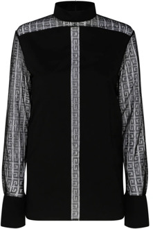 Givenchy Zwarte Overhemden met Stijl Givenchy , Black , Dames - S,2Xs