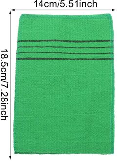 Glad Huid Douche Scrub Handschoen Exfoliërende Body Scrub Facial Tan Massage Mitt Verwijdering Kessa Exfolieer Peeling Handschoen Handdoek groen