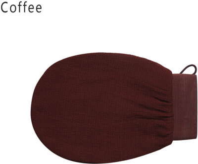 Glad Huid Douche Scrub Handschoen Exfoliërende Body Scrub Facial Tan Massage Mitt Verwijdering Kessa Exfolieer Peeling Handschoen Handdoek koffie 01