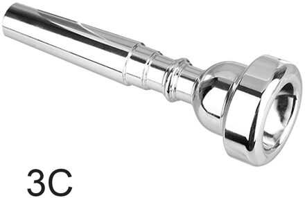 Glad Instrument 3C 5C 7C Trompet Mondstuk Praktische Draagbare Muzikale Accessoires Praktijk Vervanging Beginner Messing zilver 3C