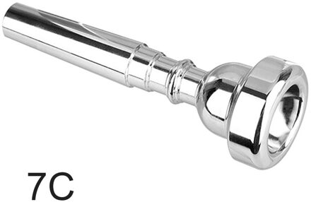 Glad Instrument 3C 5C 7C Trompet Mondstuk Praktische Draagbare Muzikale Accessoires Praktijk Vervanging Beginner Messing zilver 7C