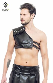Gladiator Harnas met zwarte bies (XS/S ) - Maat: XS/S