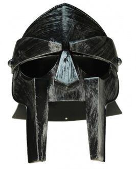 Gladiator ridder soldaten helm - zwart - voor volwassenen - Verkleed hoofddeksels - helmen