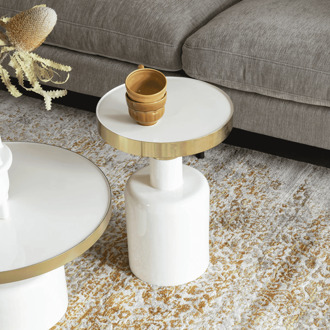 Glam Bijzettafel Wit