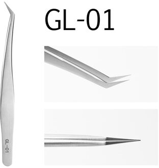 Glamlash Esd St Sa 6A-SA Serie Anti-Statische Pincet Gebogen Tweezer Straight Tip Tweezer Make-Up Tool GL-01