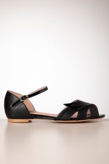 Glamorous Gliders platte sandaaltjes in zwart