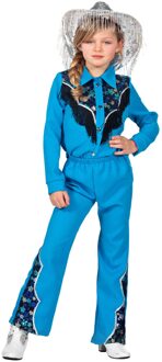 Glamorous Western Outfit Blauw Meisjes Premium