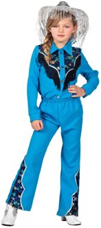 Glamorous Western Outfit Blauw Meisjes Premium