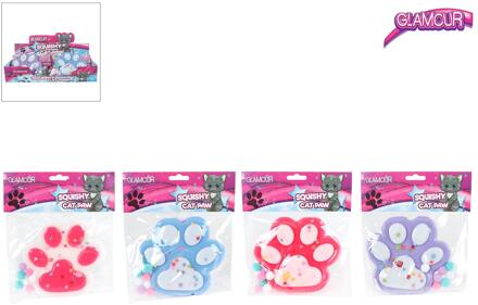Glamour Squishy mega kattenpoot 12,5cm verschillende