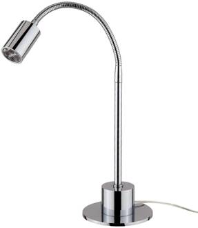 Glanzend verchroomde LED tafellamp Karen