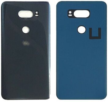 Glas Batterij Back Cover Voor Lg V30 Achter Behuizing Deur Battery Cover Terug Behuizing Vervanging blauw