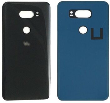 Glas Batterij Back Cover Voor Lg V30 Achter Behuizing Deur Battery Cover Terug Behuizing Vervanging zwart