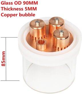 Glas bubble platen sectie met koperen bubble plaat rvs bubble board voor distillatio koper bubble