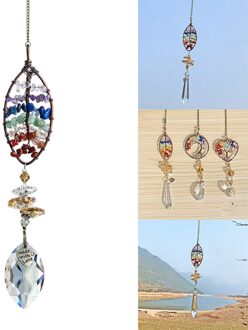 Glas Crystal Ball Prism Rainbow Maker Collectie Opknoping Suncatcher Bruiloft Decor Gunsten Style2