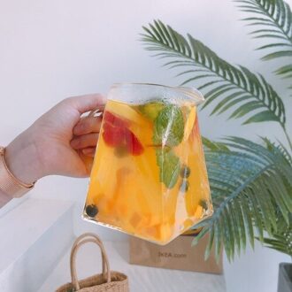 Glas Cup Set Water Dubbele Wand Glas Koffie Ontbijt Borrelglas Cup Leuke Nordic Vasos De Vidrio Glas Cup leuke Nordic 720ml