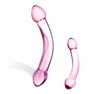 Glas Double Trouble Purple Glazen - Dildo