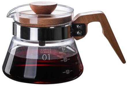 Glas Koffiezetapparaat Filter Pot Hoge Temperatuur Druk Koffie-Waterkoker Drip Percolator Brouwer Voor Thuis Cafe 400 ml/ 600ml 400ml